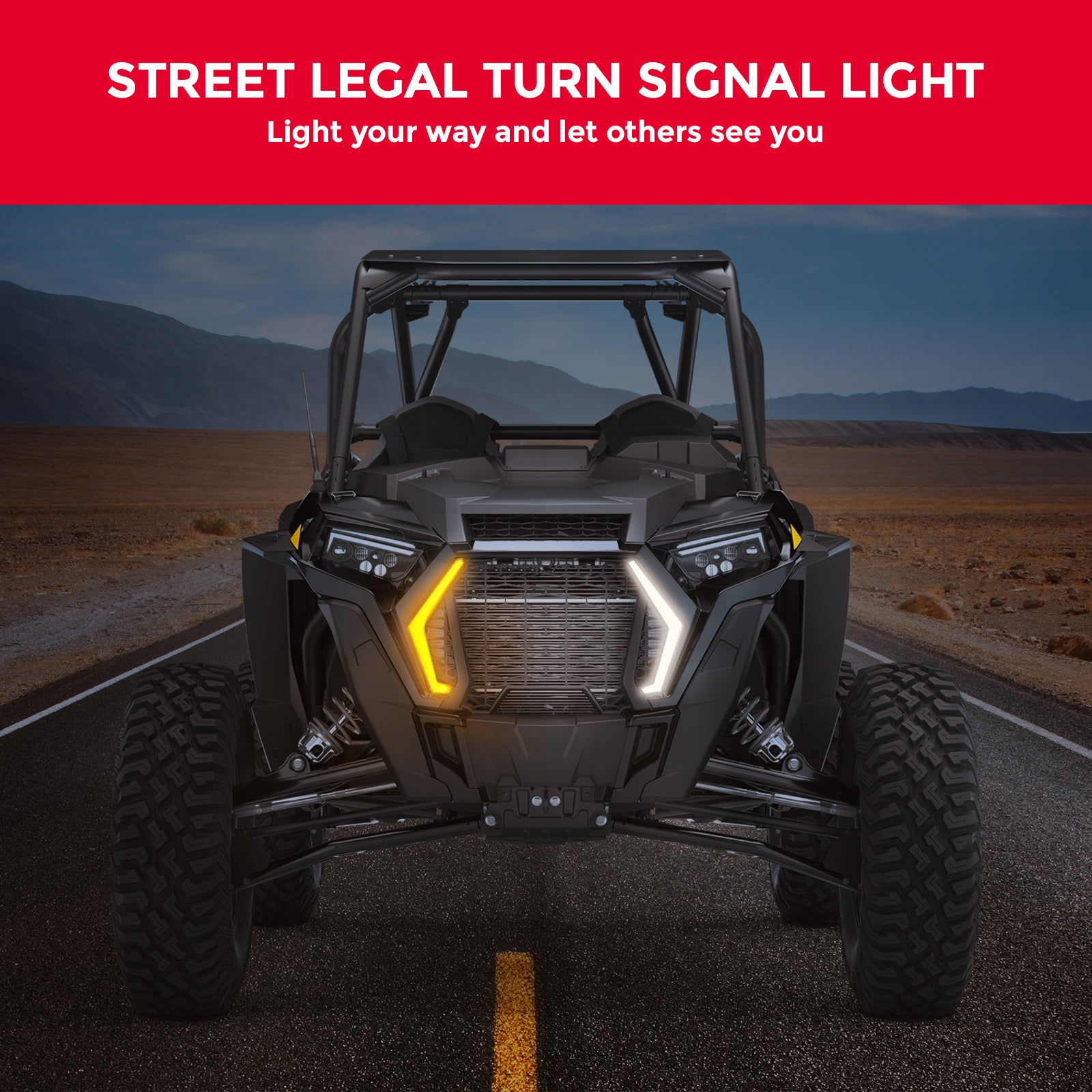 UTV Front Turn Fang Light Set for 2019+ Polaris RZR XP 1000 & Turbo S
