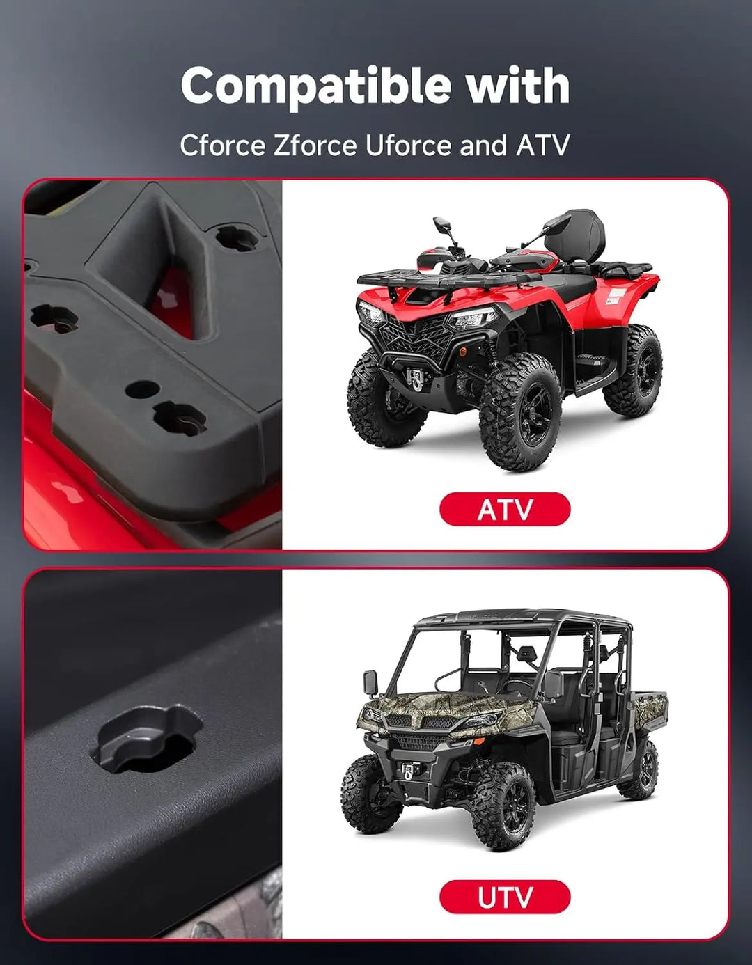 UTV ATV Tie Down Anchor For CFMOTO Cforce/Uforce/Zforce