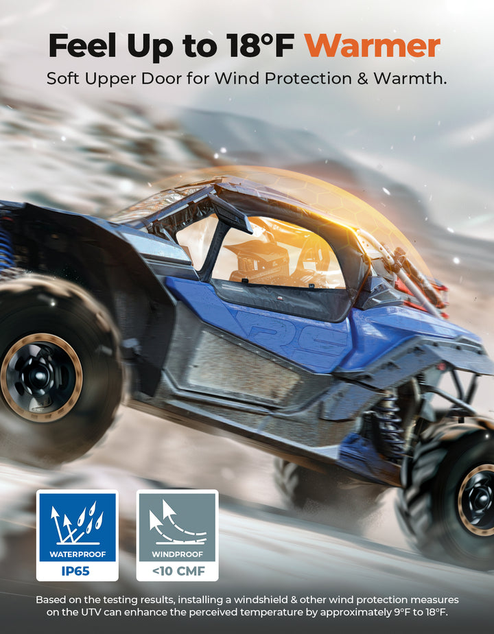 Upgraded Soft Cab Enclosure Upper Doors for Can-Am Maverick X3