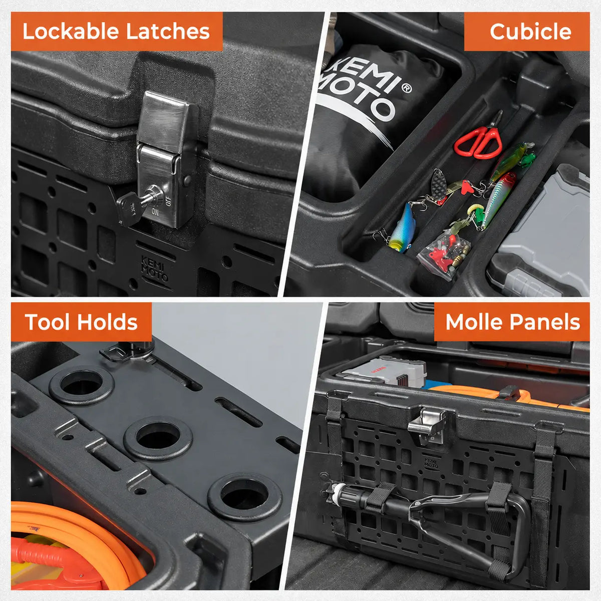 Built-In Lockable Latches
