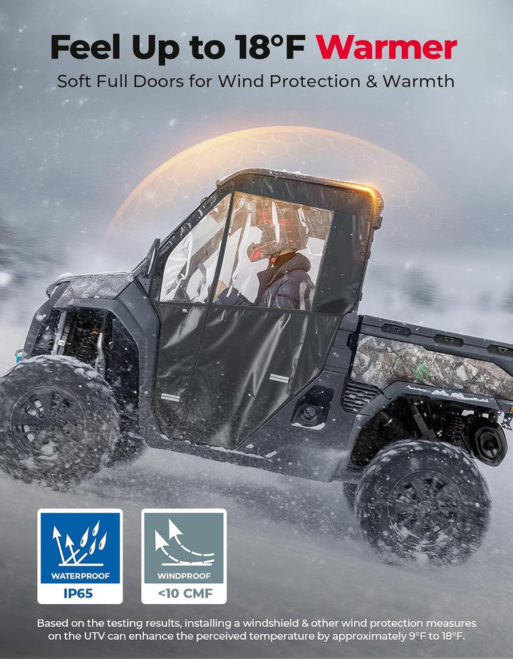 UTV Soft Full Doors Cab Enclosure for CFMOTO UFORCE U10 Pro