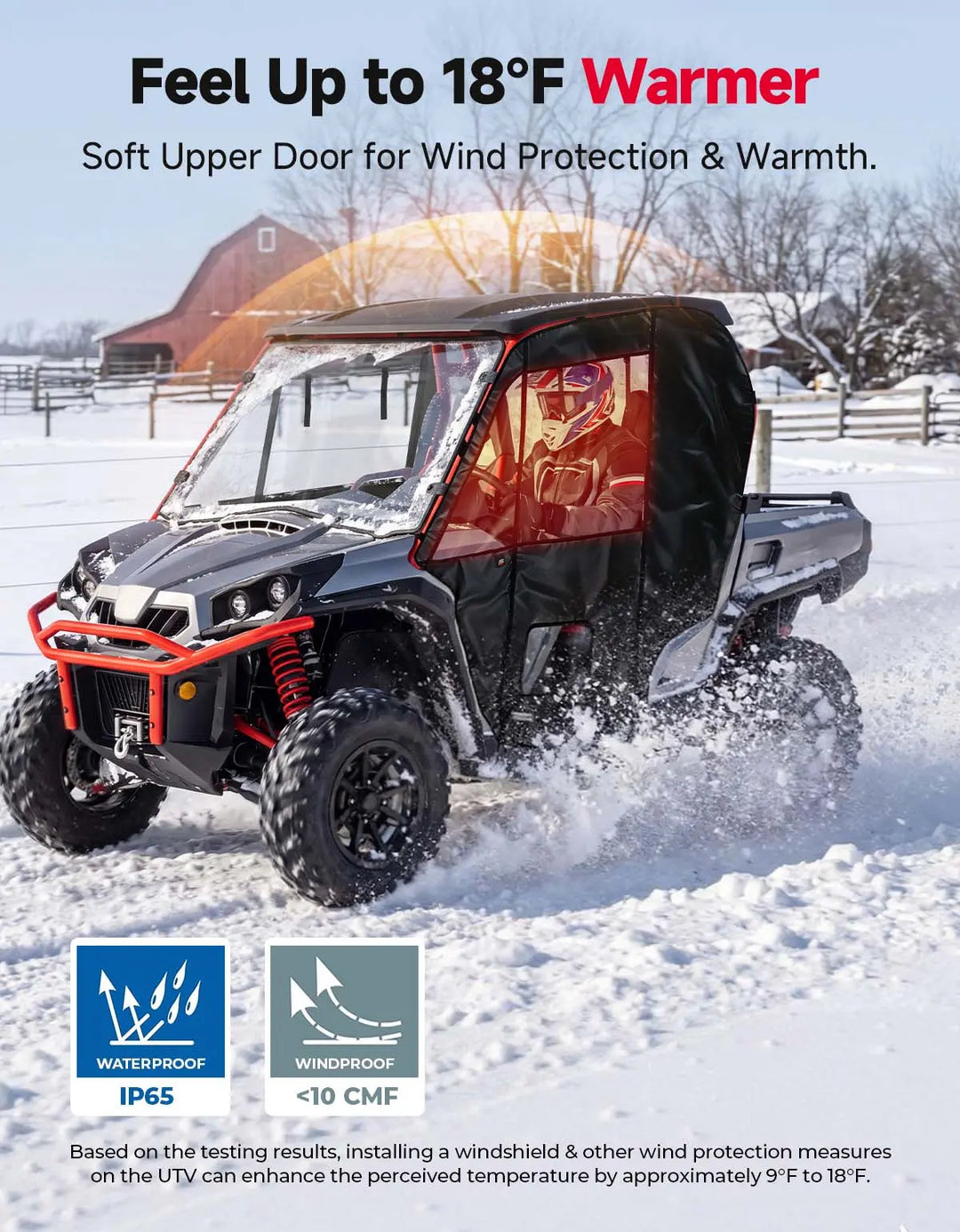 Soft Cab Enclosure Doors For Can-Am Commander (2011–2020)