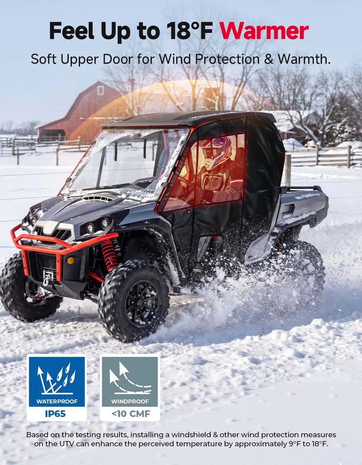Soft Cab Enclosure Doors For Can-Am Commander (2011–2020)