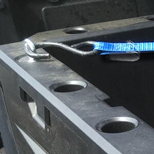Polaris Ranger Adjustable Break Away Side Mirrors & 2" Tie Down Anchors - KEMIMOTO