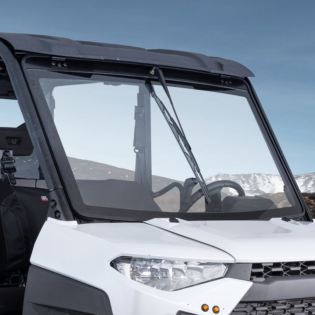 UTV Front Glass Windshield with Wipers for Polaris Ranger 1000/CREW 1000/XP 1000/CREW XP 1000 /XP 900/CREW 900/CREW XP 900