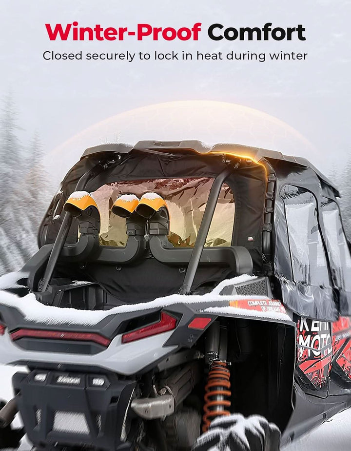 Soft Rear Windshield for 2014+ Polaris RZR XP/XP 4 1000, 2016+ Polaris RZR XP/XP 4 Turbo