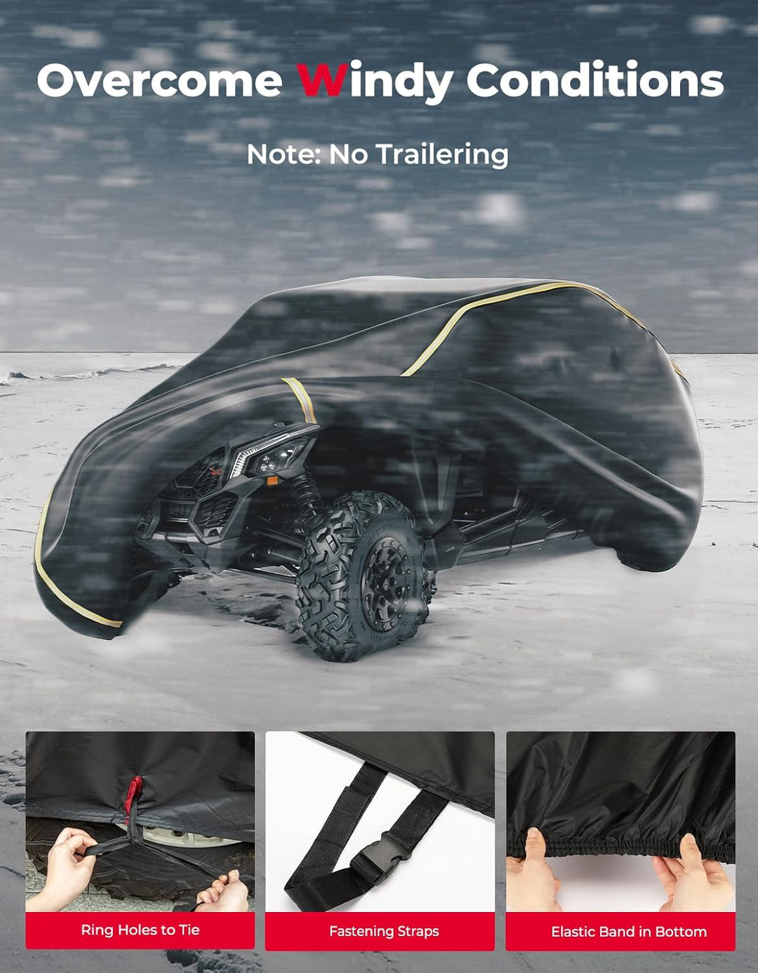 UTV 4-Seater Cover for Can Am Maverick X3 Max/ RZR/ General