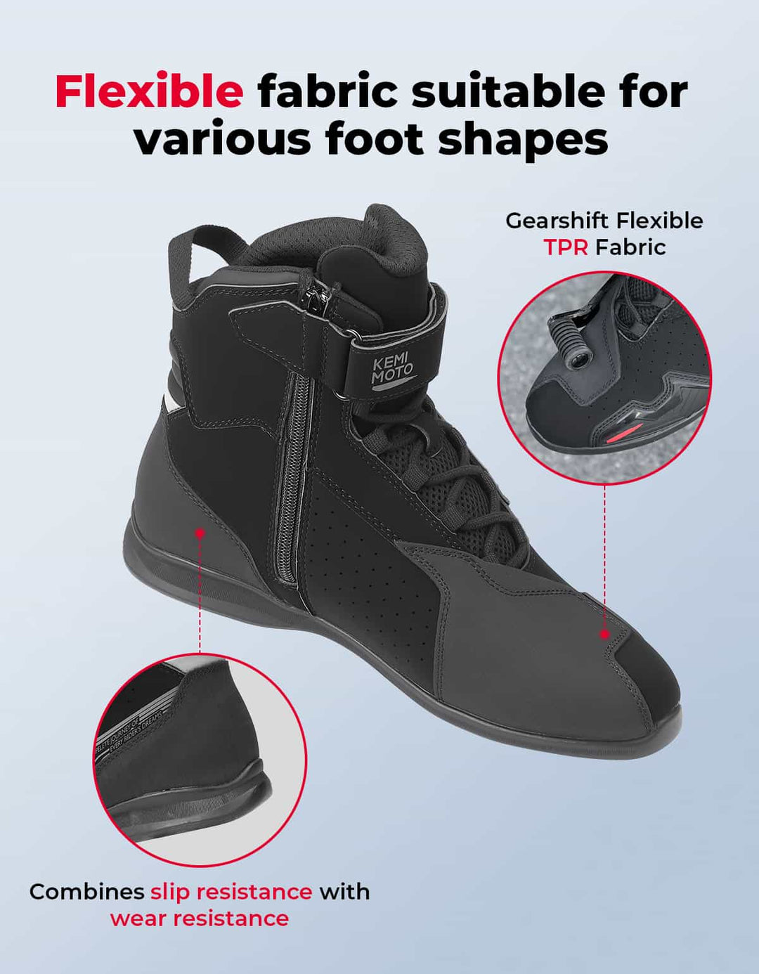 Men’s Ankle Motorcycle Boots For Riding & Travel