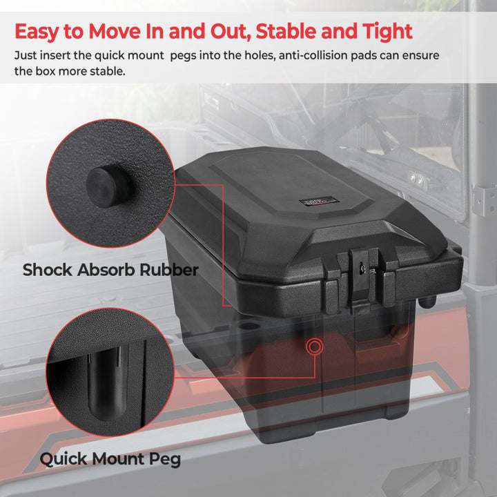UTV Waterproof Seat Cover & Big Size Cargo Box for Polaris Ranger