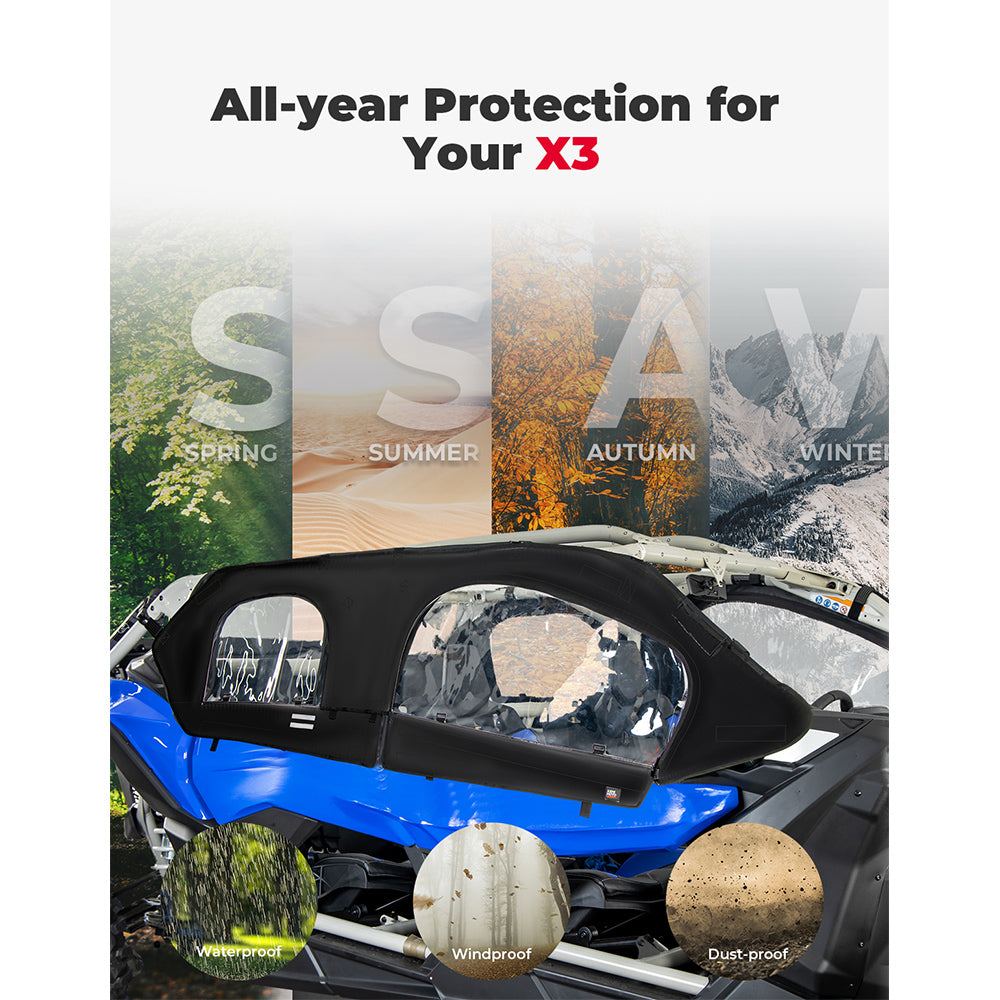 Soft Cab Enclosure Upper Doors for Can-Am Maverick X3 MAX