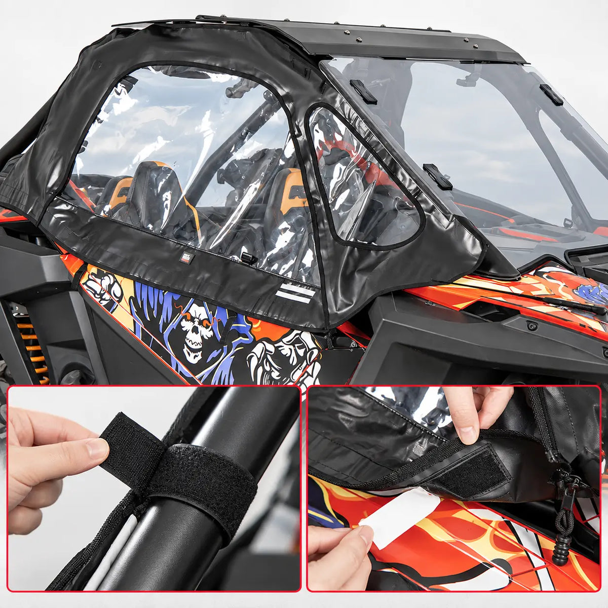 No-Drill Installation — Simple Strap Mounting