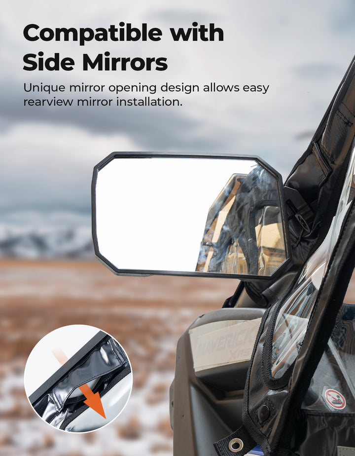 Upgraded Soft Cab Enclosure Upper Doors for Can-Am Maverick X3