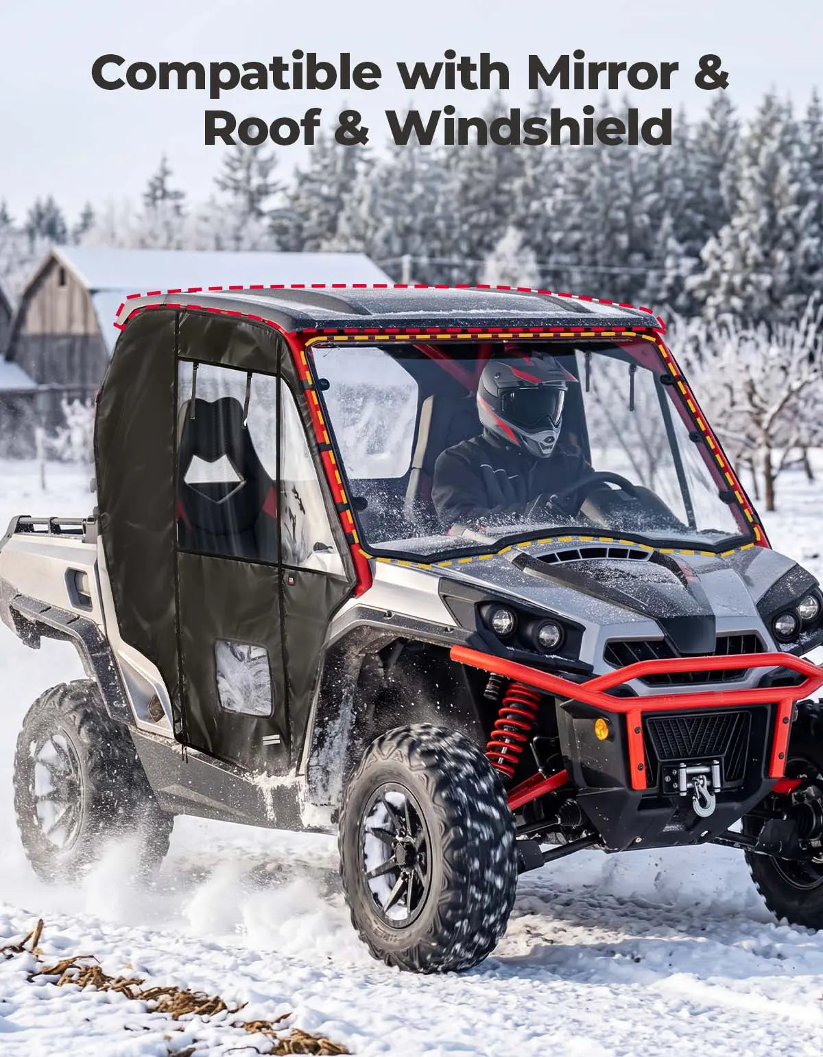 Soft Cab Enclosure Doors For Can-Am Commander (2011–2020)