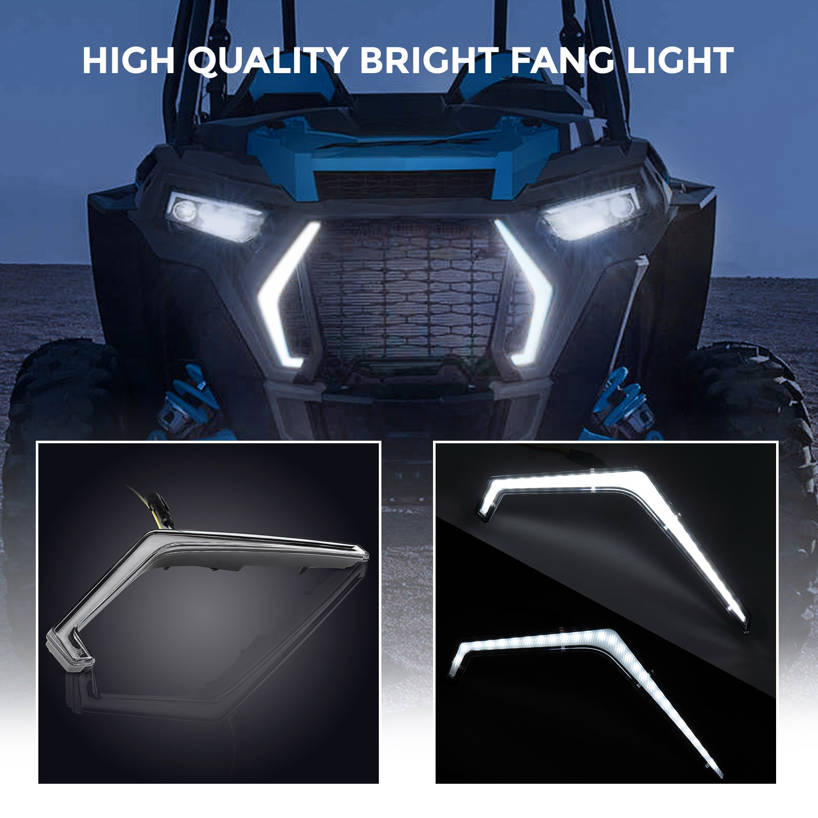 UTV Front Turn Fang Light Set for 2019+ Polaris RZR XP 1000 & Turbo S
