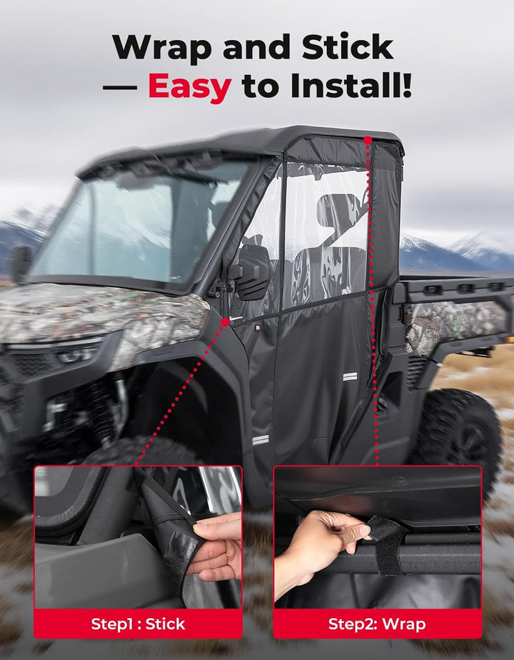 UTV Soft Full Doors Cab Enclosure for CFMOTO UFORCE U10 Pro