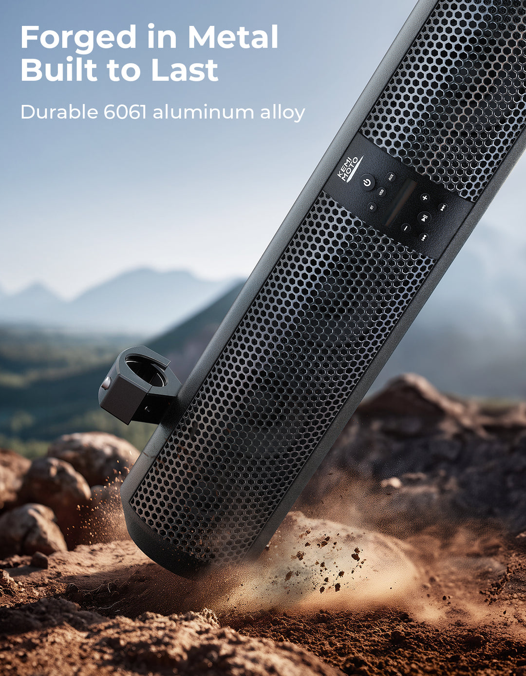 RGB UTV Soundbar, 28 Inch SXS Speaker for 1.56"- 2.25" Roll Cage