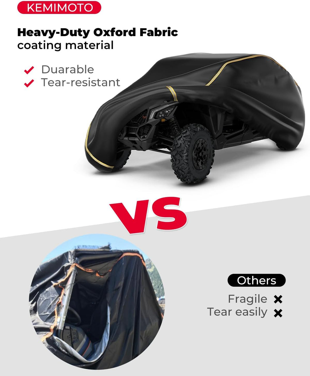 UTV 4-Seater Cover for Can Am Maverick X3 Max/ RZR/ General