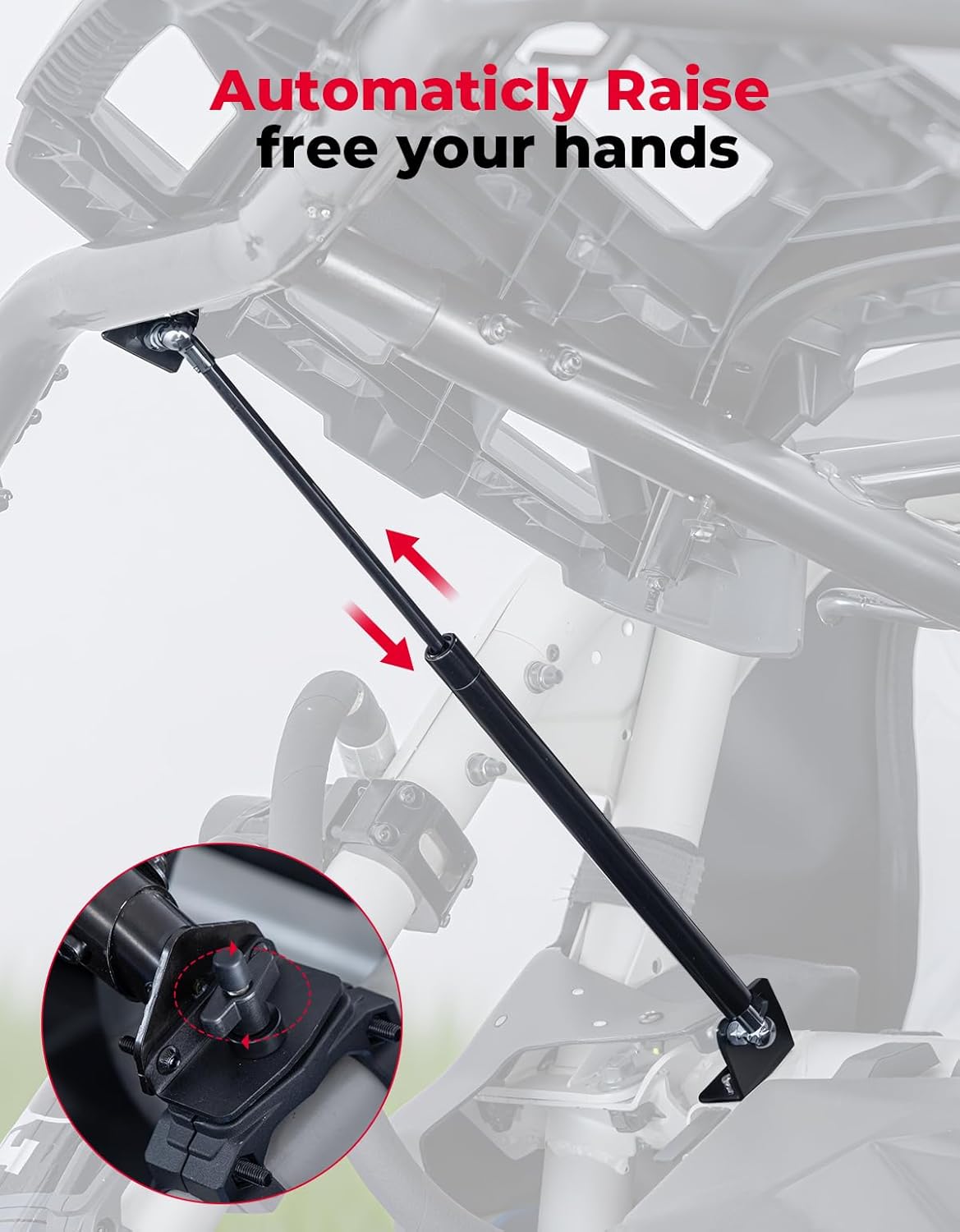 LinQ Pivoting Rack Spare Tire Rack for Can Am X3 / X3 Max