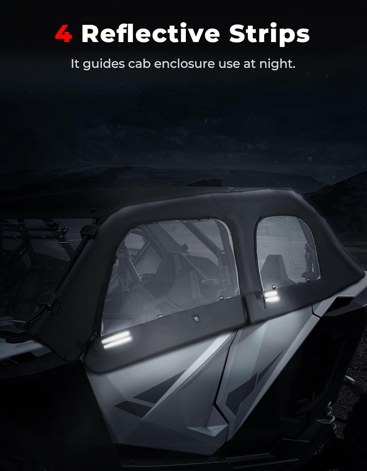 Soft Upper Door Cab Enclosure Set for Polaris RZR PRO XP 4/Turbo R 4