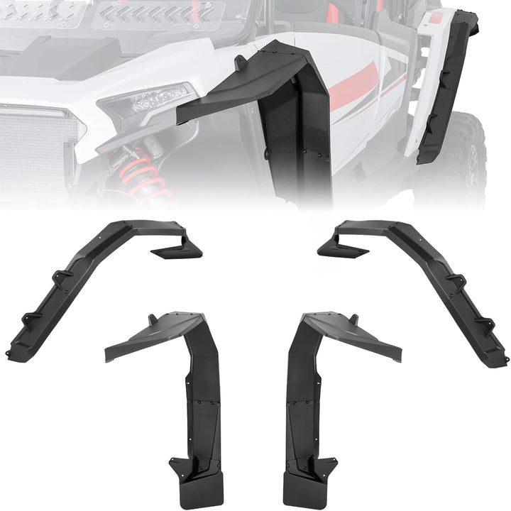 Fender Flares 8.5" Extended Mud Flaps for 2024-2025 Polaris RZR XP 4 1000 (4PCS) - Kemimoto