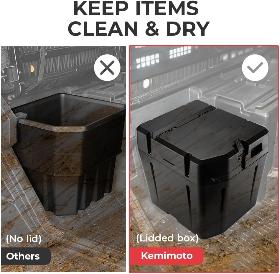 Under Seat Dry Storage Box for Polaris Ranger XP 1000/CREW