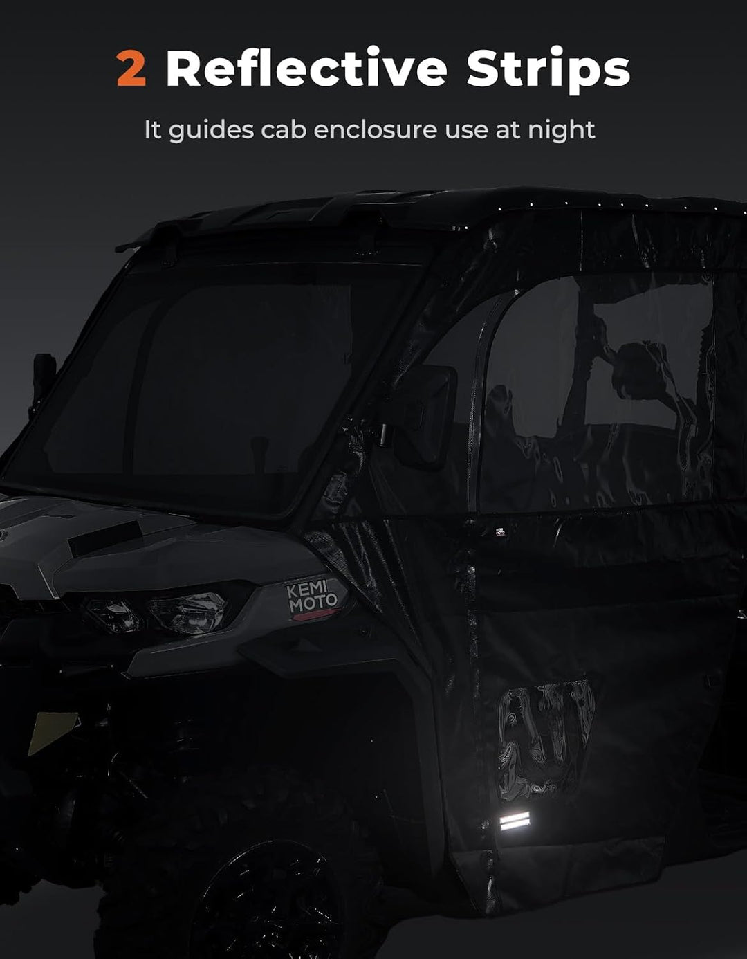 Full Soft Doors with Mirror Slots for Can-Am Defender HD5/7/8/9/10
