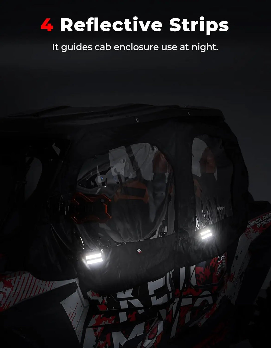 Soft Upper Door Cab Enclosure Set for Polaris RZR XP 4 1000 2014-2023