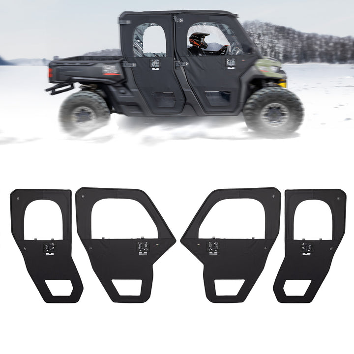 UTV Framed Doors for Can-Am Defender Max HD 7/8/9/10 – Full Enclosure Kit, 2022–2024