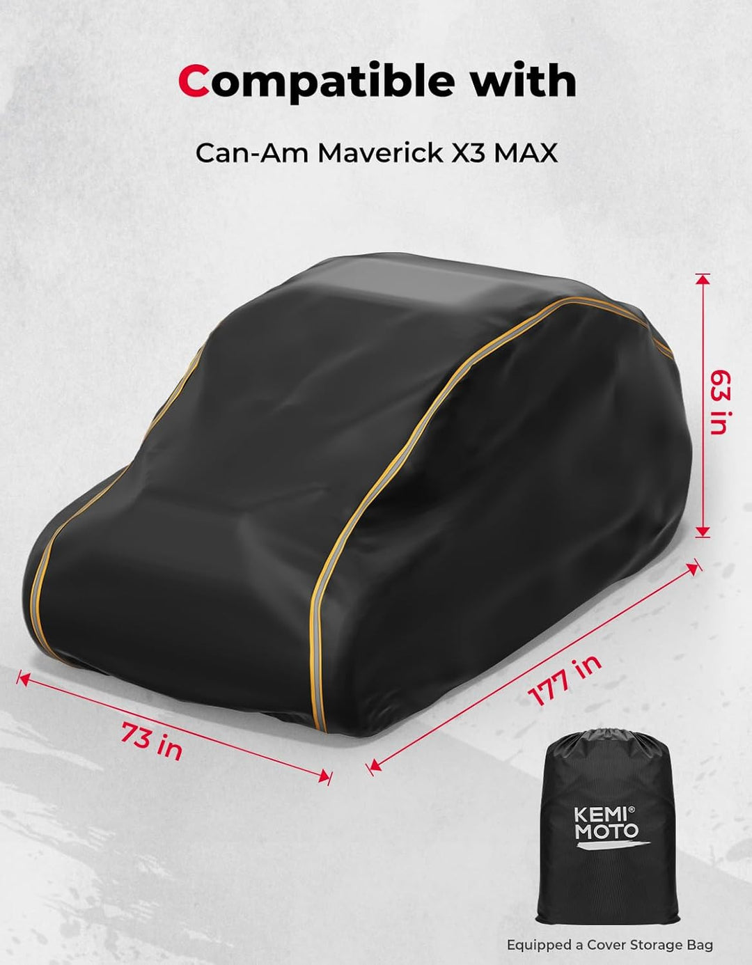 UTV 4-Seater Cover for Can Am Maverick X3 Max/ RZR/ General
