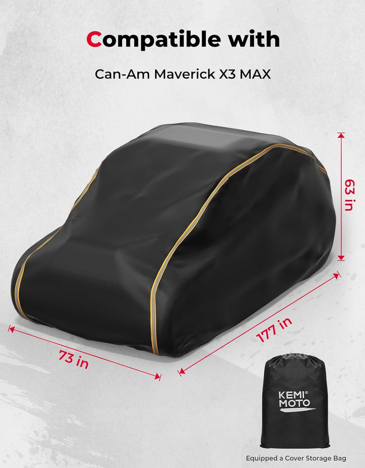 UTV 4-Seater Cover for Can Am Maverick X3 Max/ RZR/ General