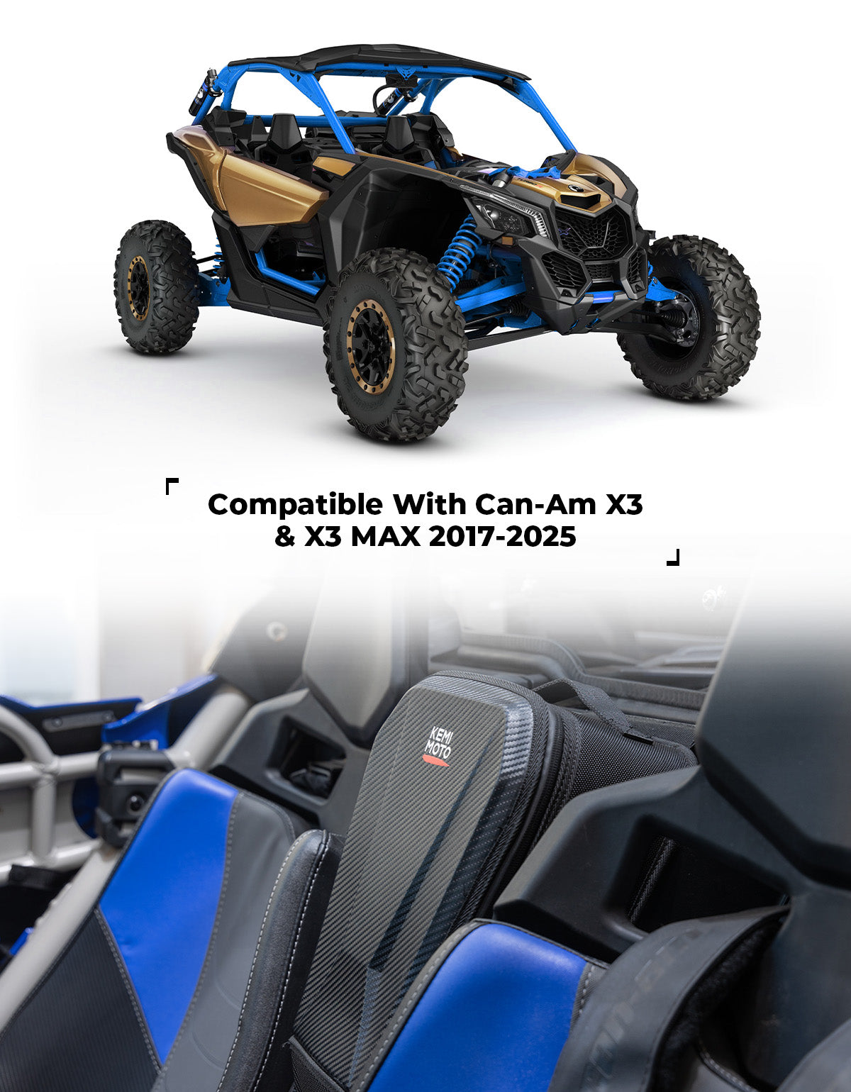 Center Shoulder Storage Bag for Can-Am Maverick X3/ X3 Max