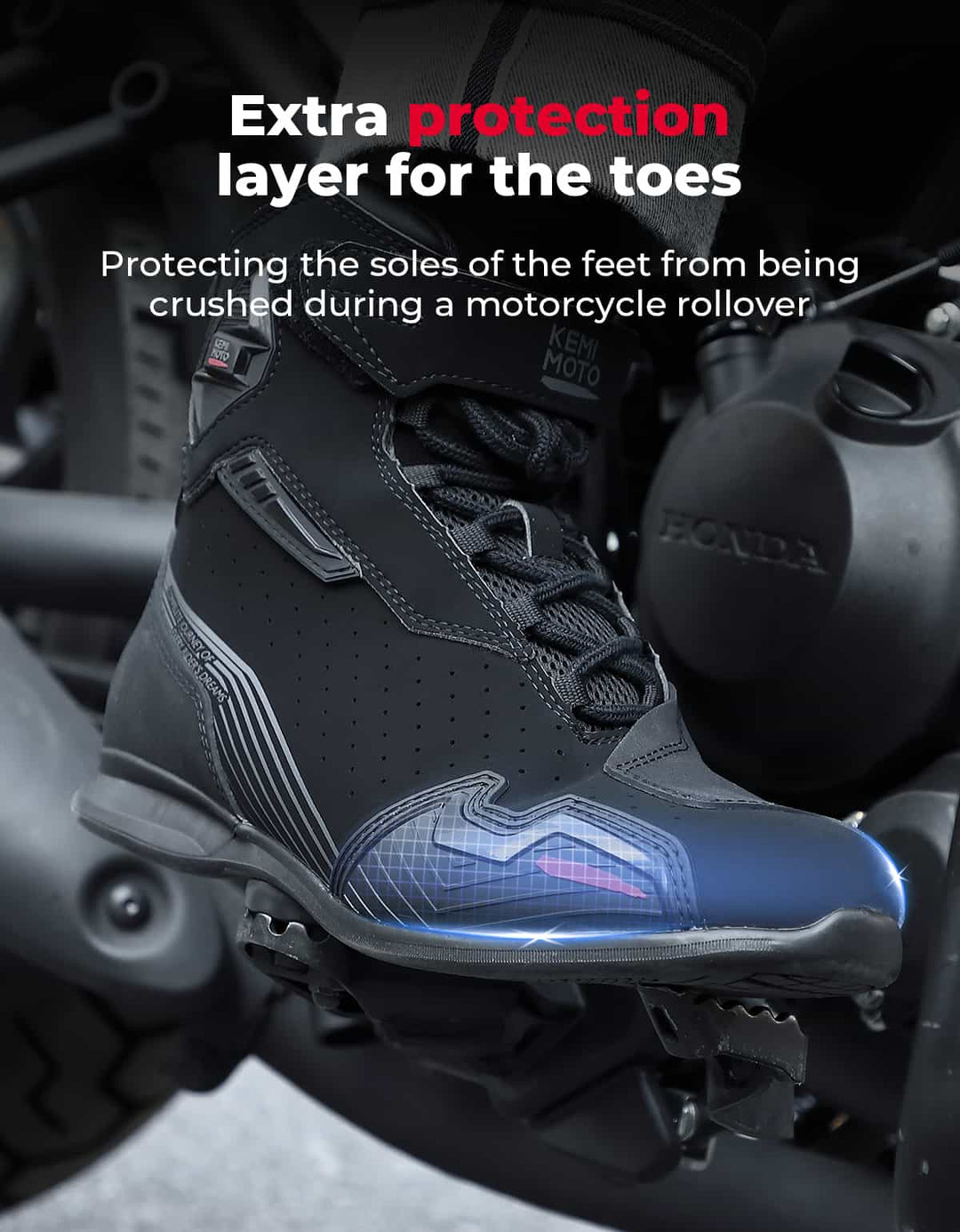 Men’s Ankle Motorcycle Boots For Riding & Travel
