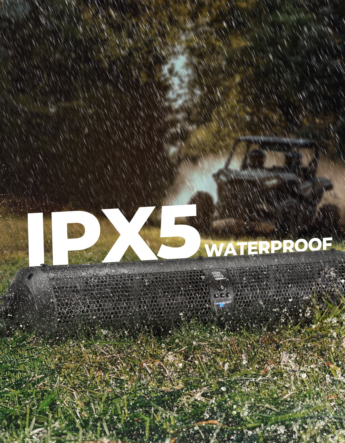 6 Speaker UTV Bluetooth Sound Bar for 1.56