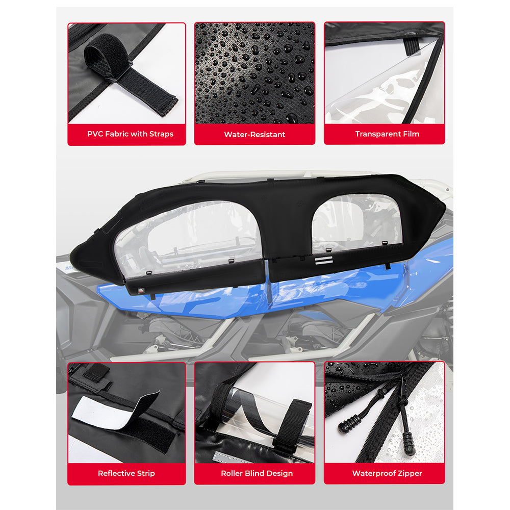 Soft Cab Enclosure Upper Doors for Can-Am Maverick X3 MAX