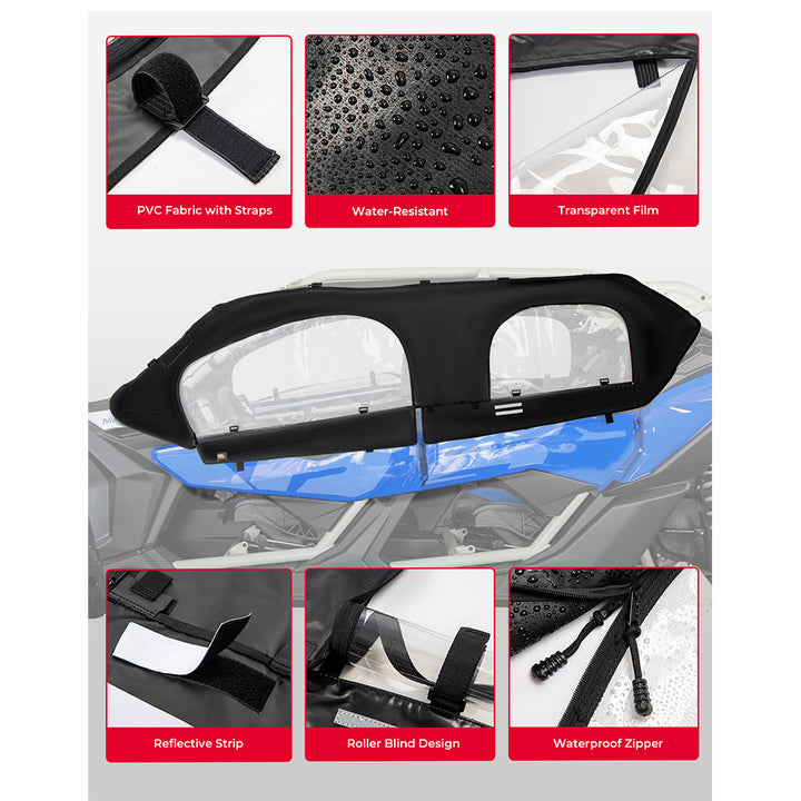 Soft Cab Enclosure Upper Doors for Can-Am Maverick X3 MAX