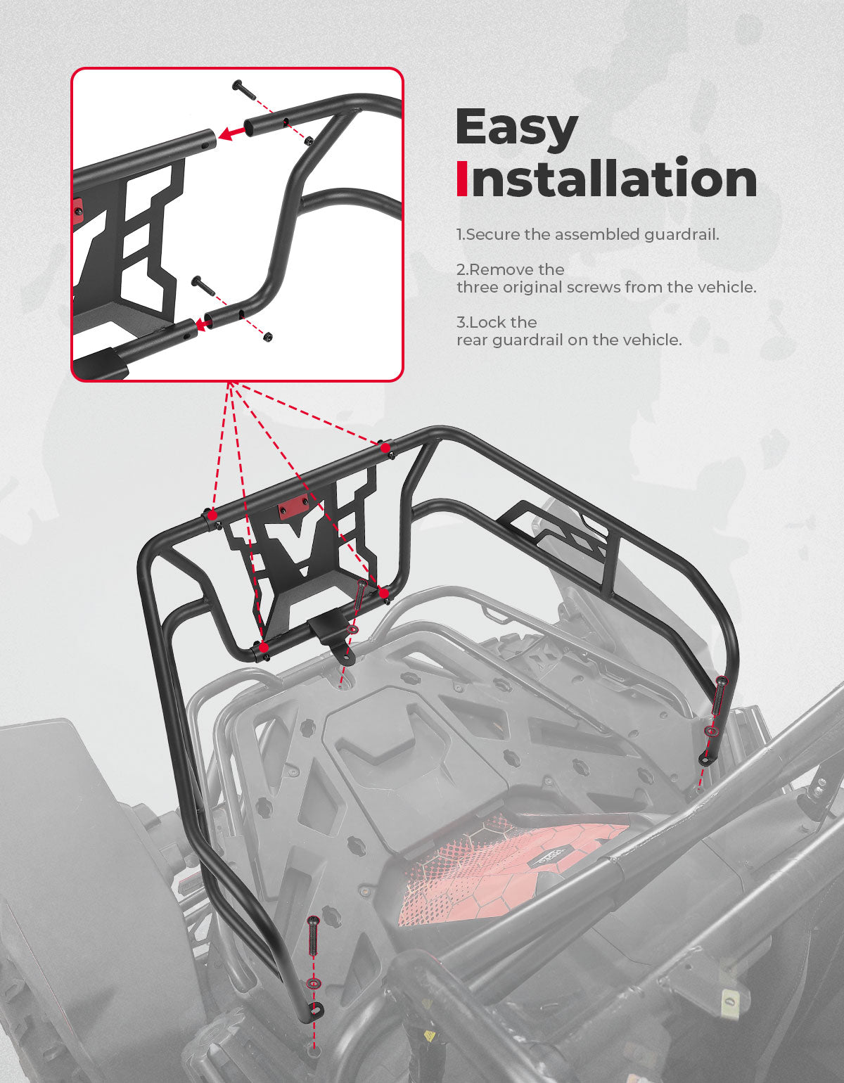 Bed Enclosure Rear Tailgate for CFMOTO ZFORCE 950