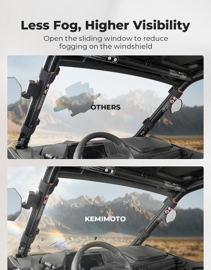 Adjustable Vented Front Windshield for 2023+ CFMOTO ZForce 950 Sport | 800 Trail