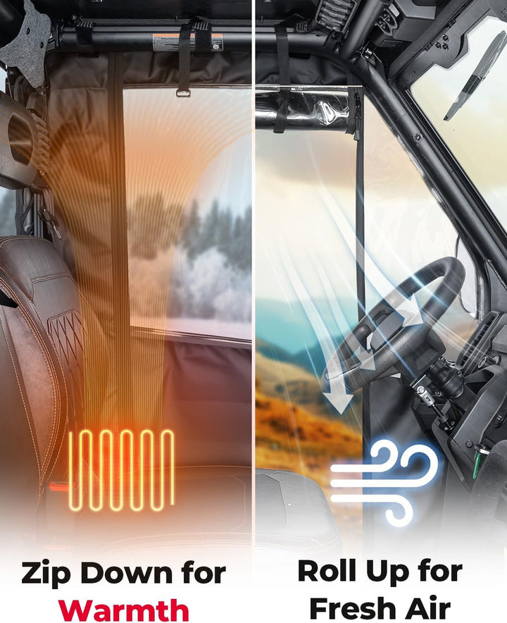 UTV Soft Full Doors Cab Enclosure for CFMOTO UFORCE U10 Pro