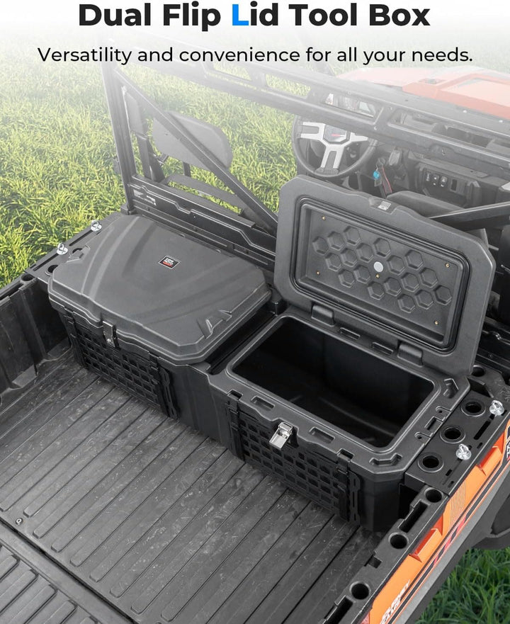 UTV Bed Box 29GAL for Polaris Ranger 1000 / XP 1000 / CREW 2018-2024 - Kemimoto