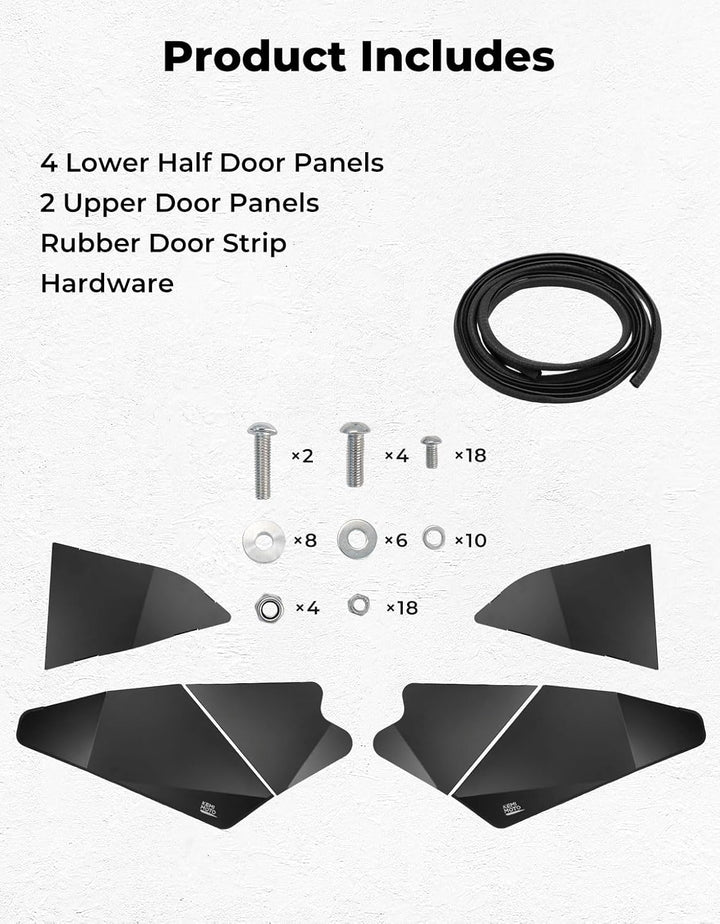 Aluminum Lower Doors Inserts for CFMOTO ZForce 950