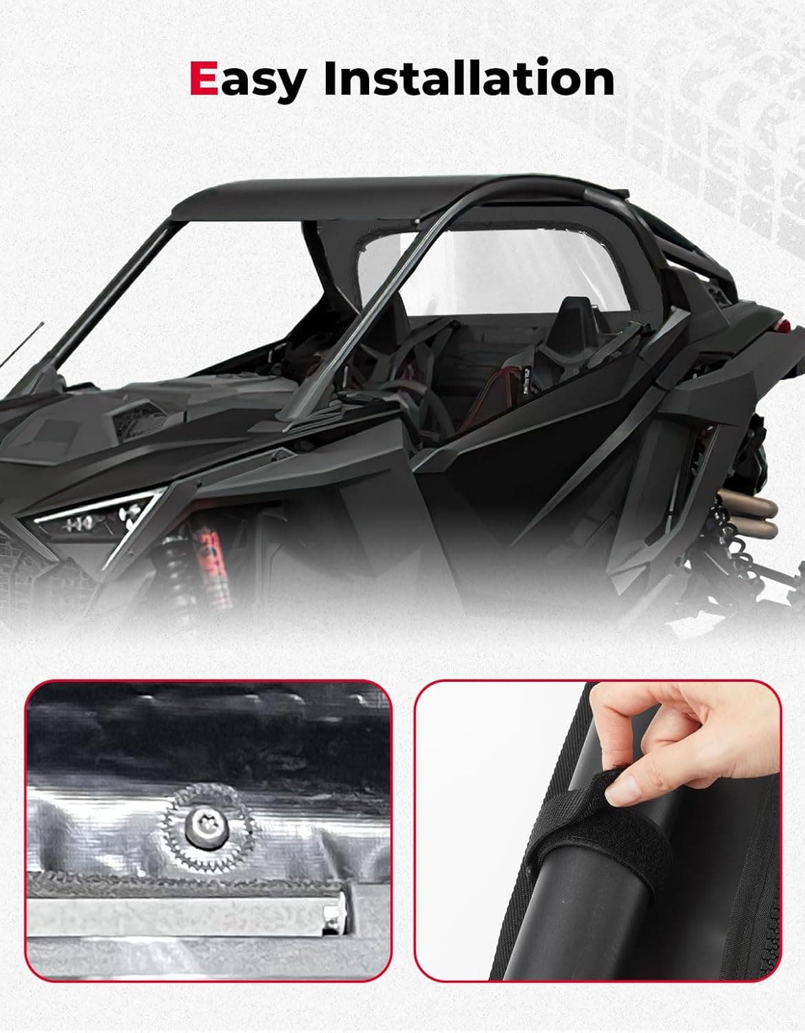 Soft Rear Windshield for Polaris RZR PRO R/ R4 2022-2024