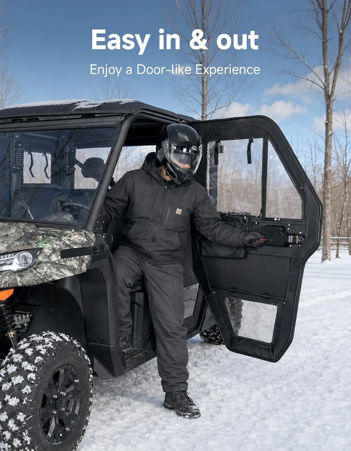 KEMIMOTO UTV Soft Doors with Steel Frame for CFMOTO UFORCE 1000 XL 2022–2026