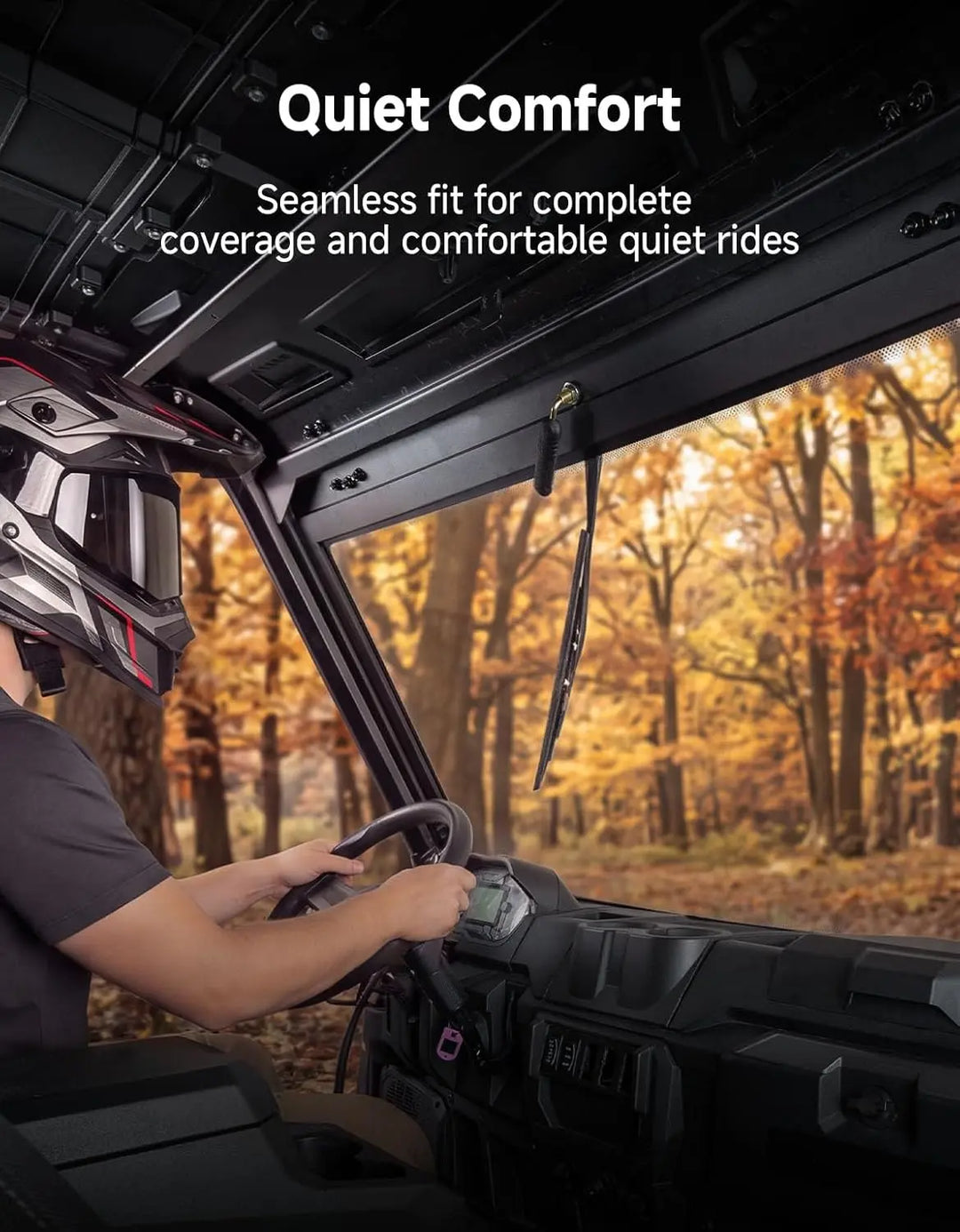 UTV 7mm Front Glass Windshield with Wipers for Polaris Ranger 1000/CREW 1000/XP 1000/CREW XP 1000 /XP 900/CREW 900/CREW XP 900