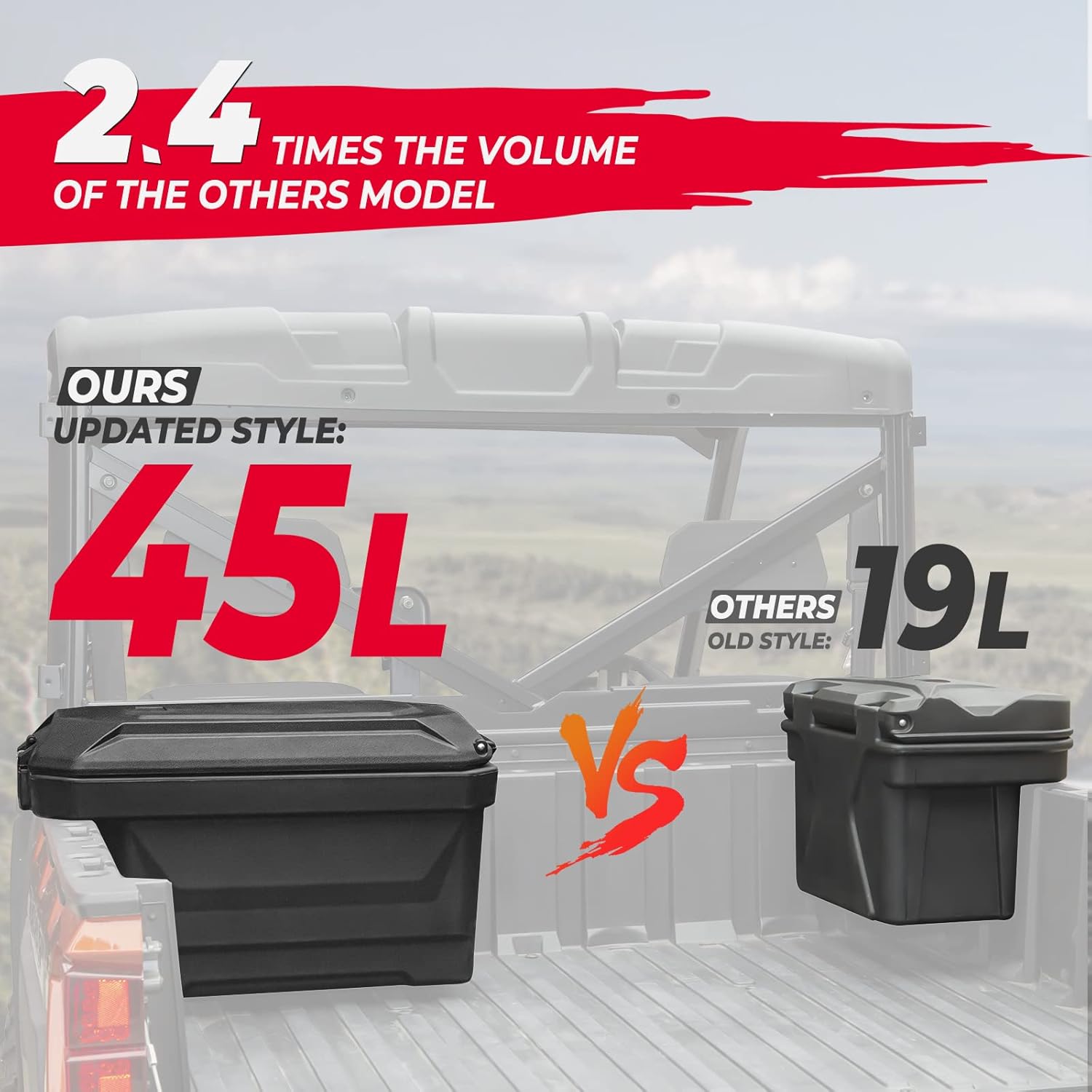 45L Storage box / Cargo Box(Left Side) for Polaris Ranger