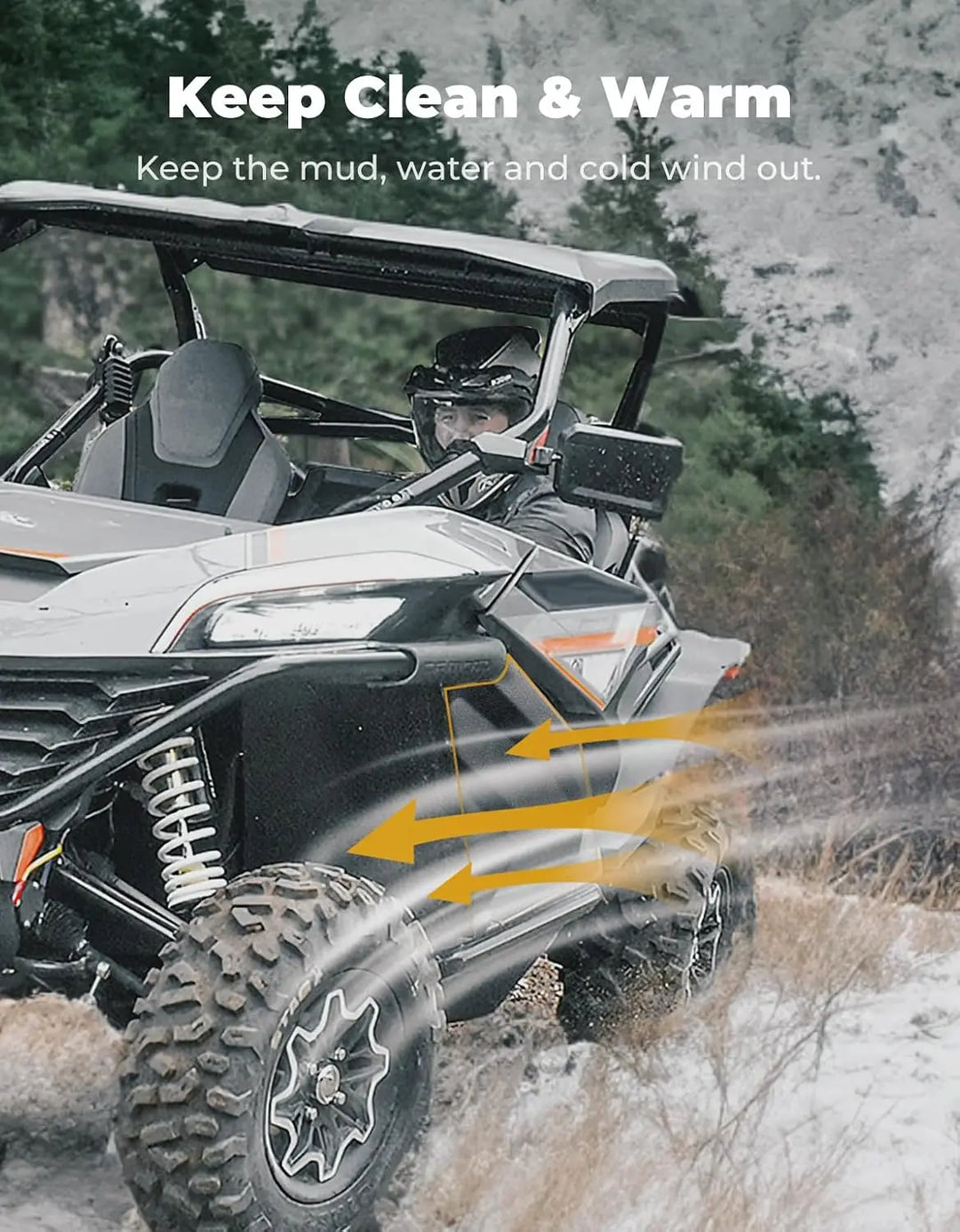 Plastic Lower Doors Inserts for CFMOTO ZForce 950