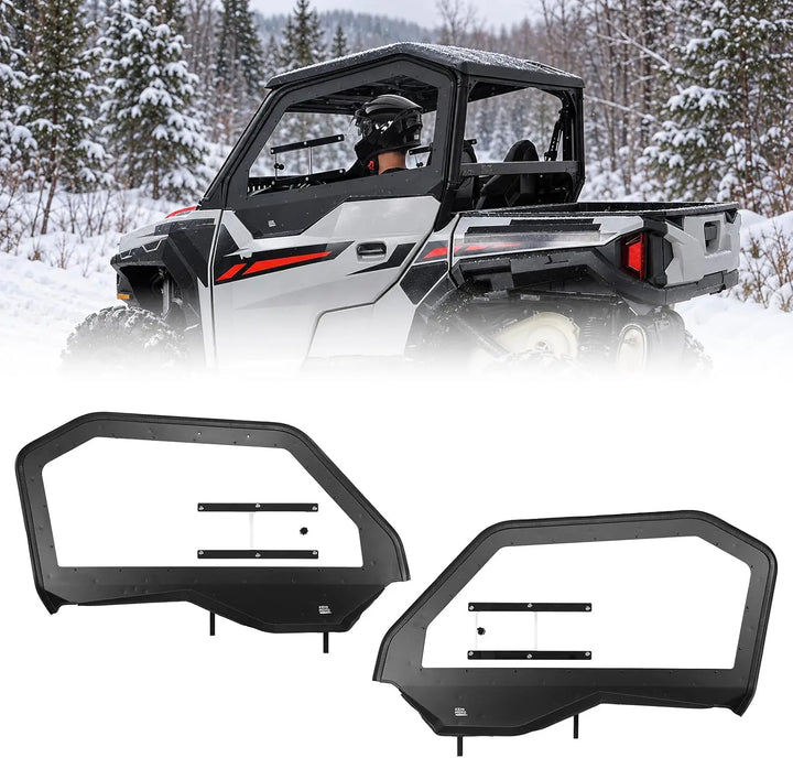 KEMIMOTO Hard PC Vented Upper Doors for Polaris General 1000 / XP 1000