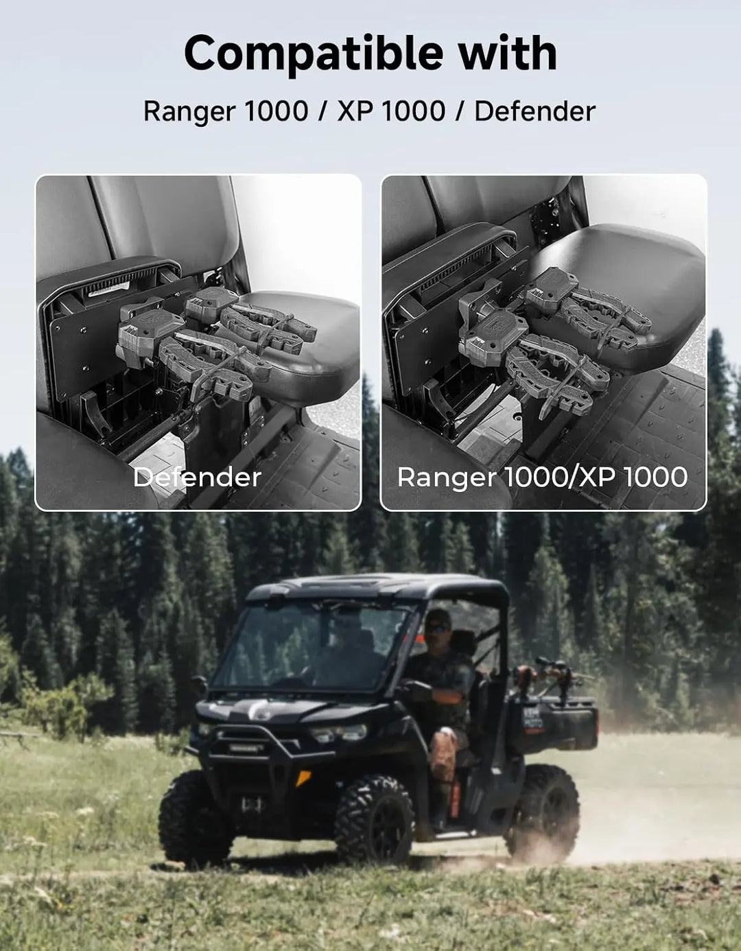 UTV Under Seat Hunting Tool Holder Gear For Defender|Ranger