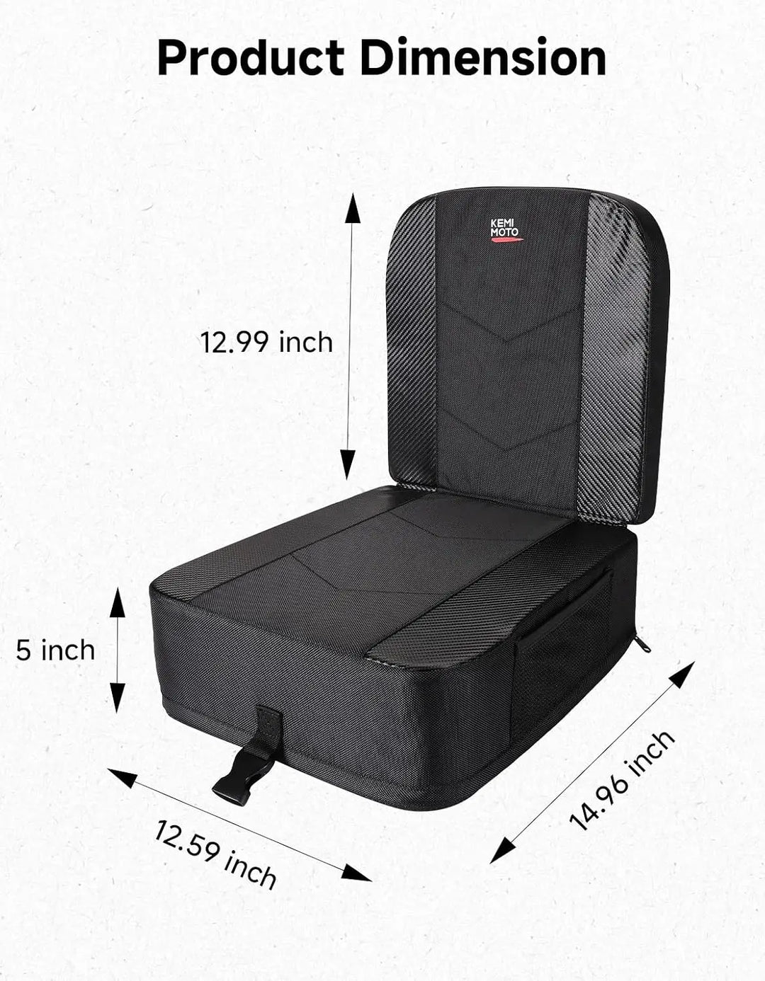 KEMIMOTO 5" UTV Universal Fit Seat Cushion for Smaller Riders