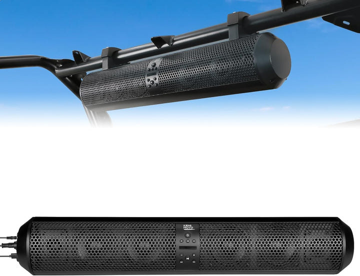 6 Speaker UTV Bluetooth Sound Bar for 1.56"-2.25" Roll Bar