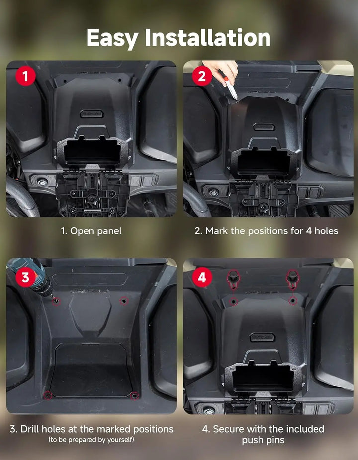 KEMIMOTO UTV Tablet Holder For CFMOTO ZForce G2（2023+）